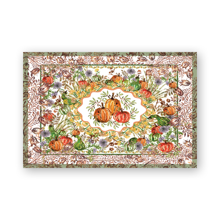 Pumpkin Vine Paper Placemats