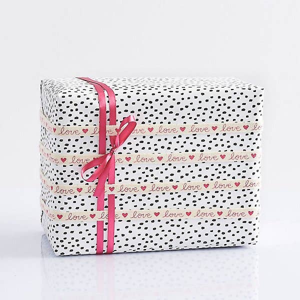 Dot on White Wrapping Paper