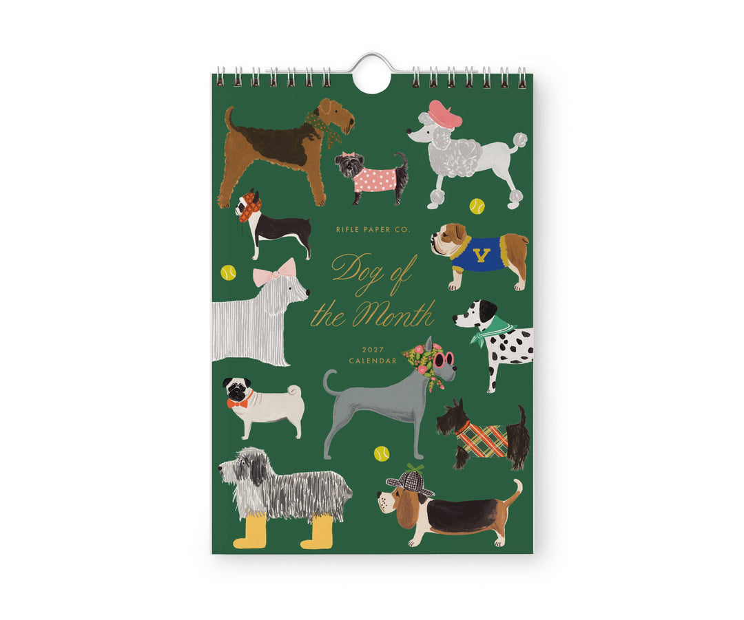 2027 Dog of the Month Kitchen Calendar (6x9)