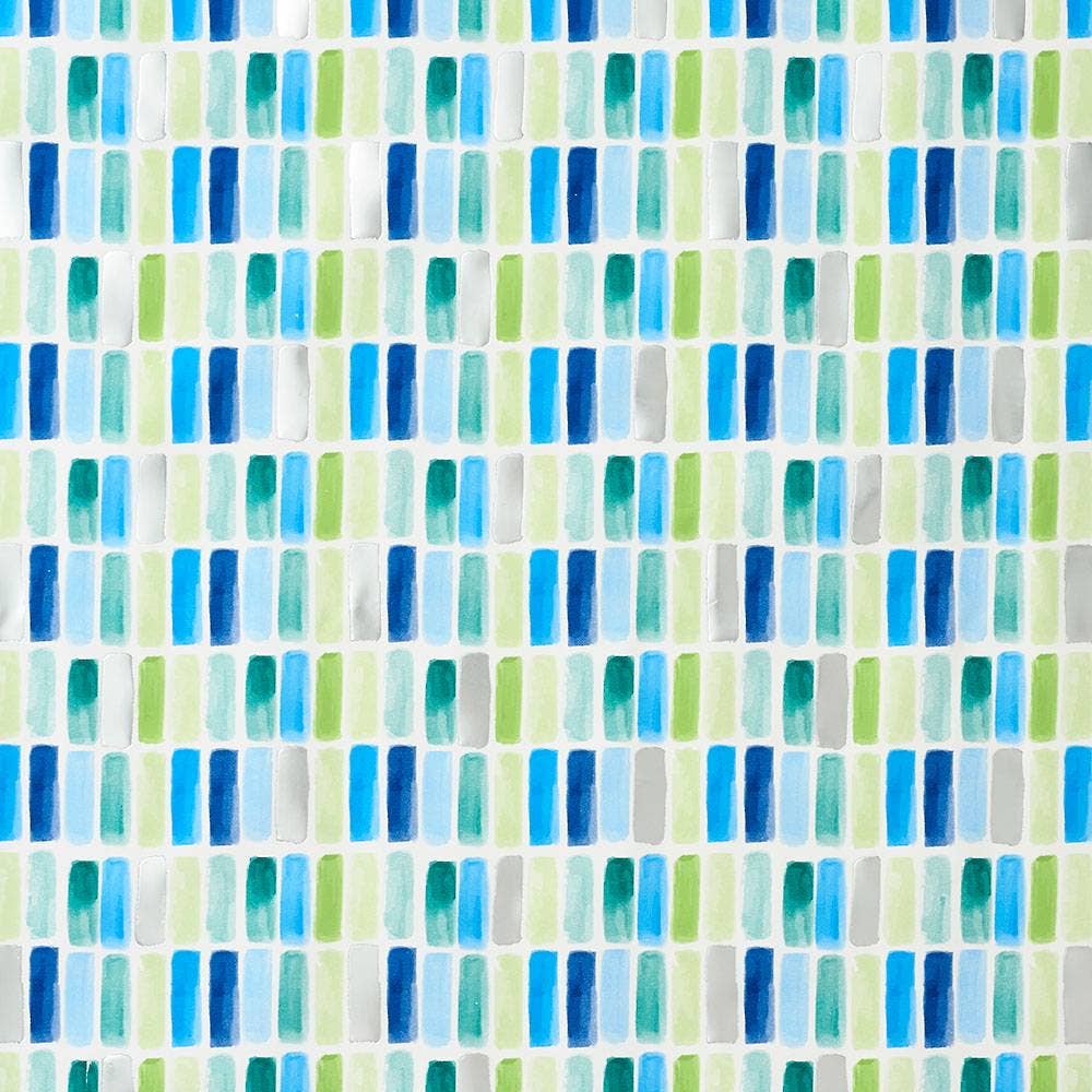 Blue &amp; Green Tile Stone Wrapping Paper