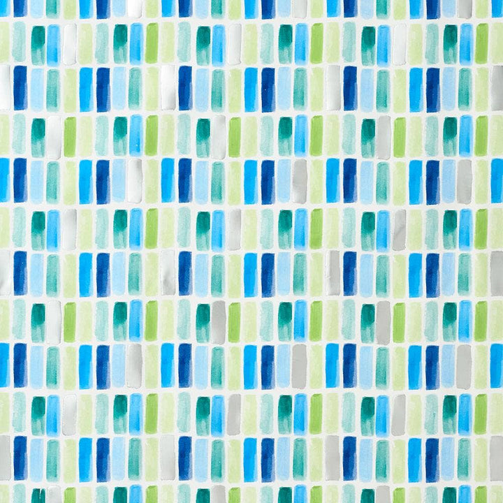 Blue &amp; Green Tile Stone Wrapping Paper