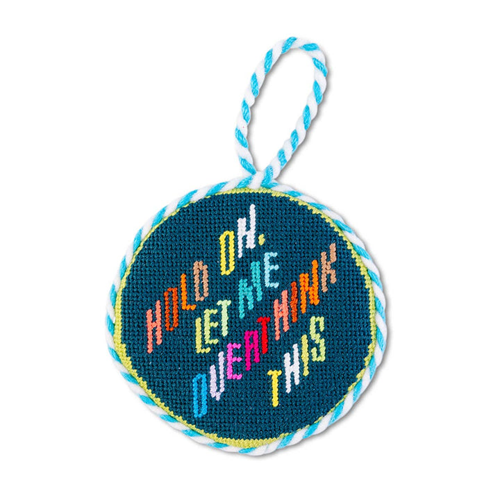 Overthink Needlepoint Ornament