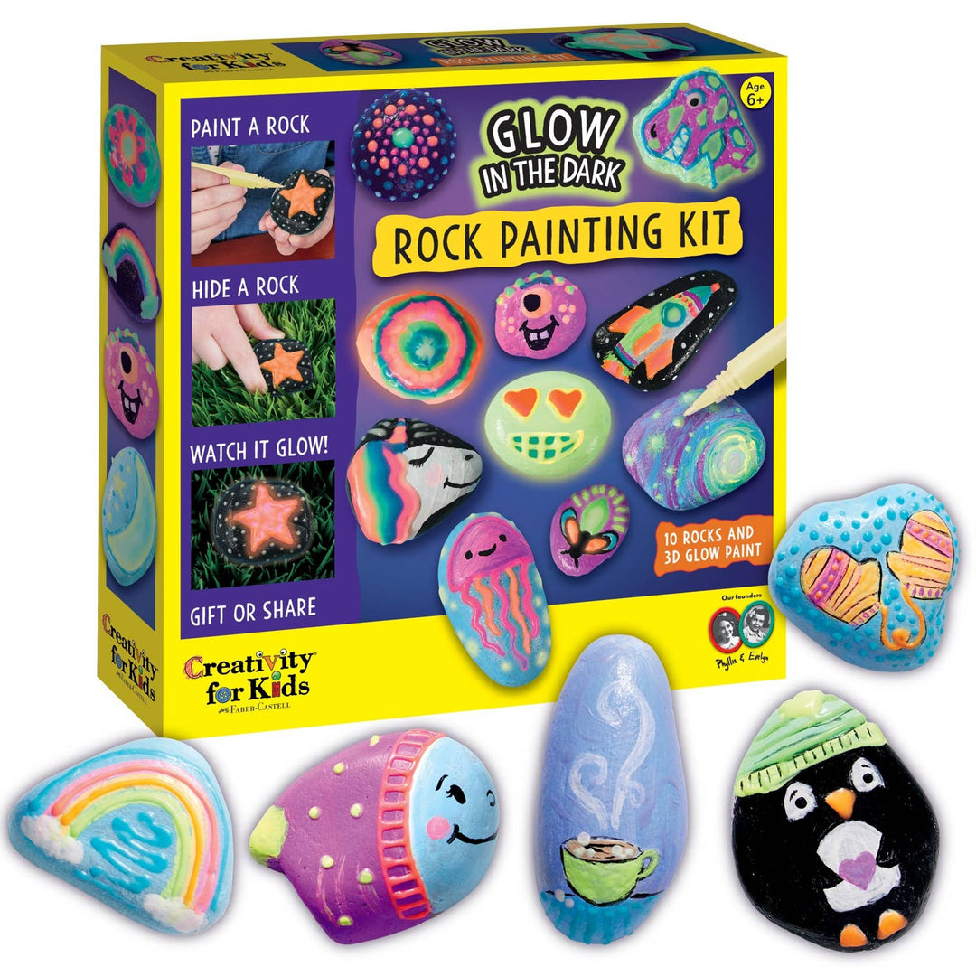 Glow in the Dark Rock Painting Craft Kit