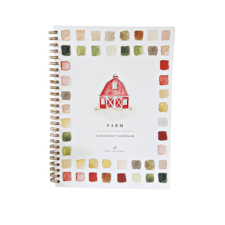 Farm Watercolor Workbook