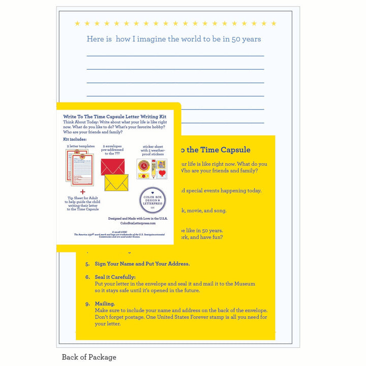 Time Capsule Letter Writing Kit