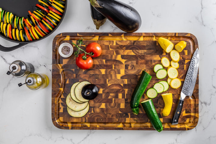 Acacia End Grain Cutting Board