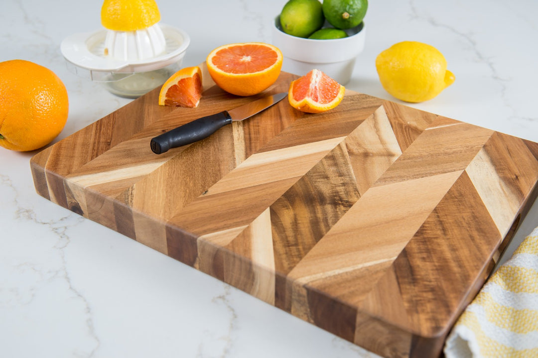 Acacia Herringbone Chop Board