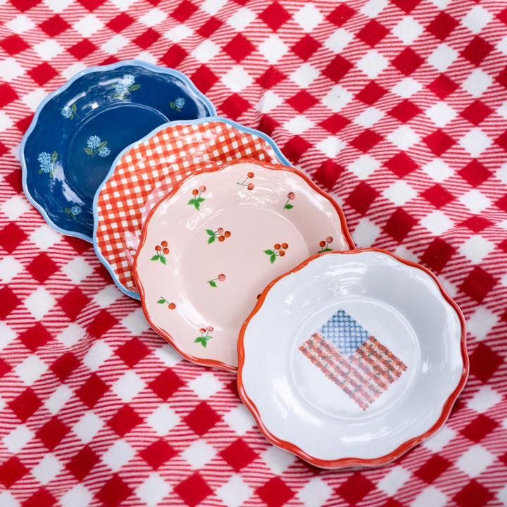 Americana Melamine Dessert Plate, Set of 4