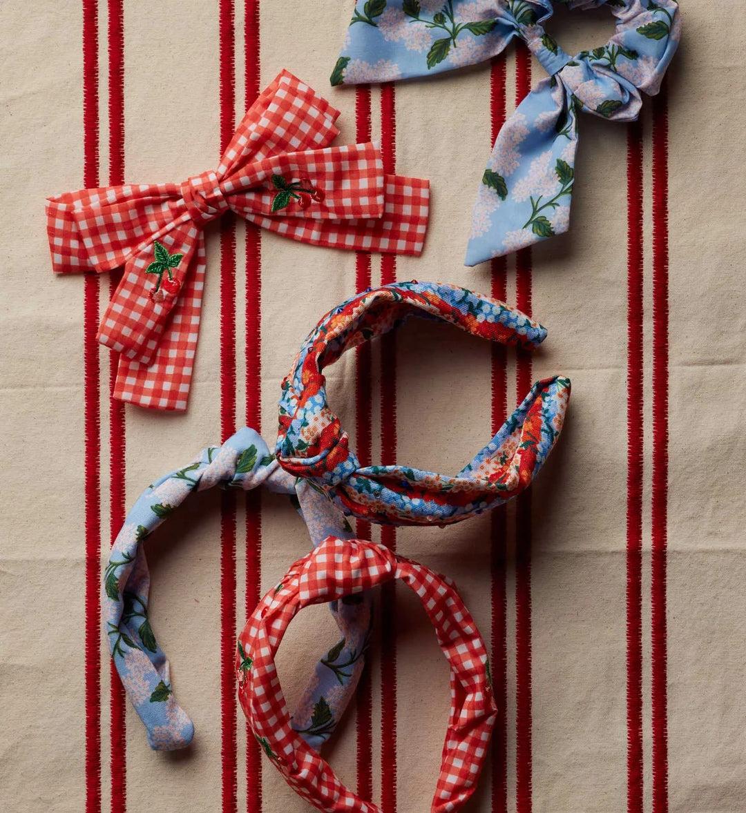 Americana Stripe Knotted Embellished Headband