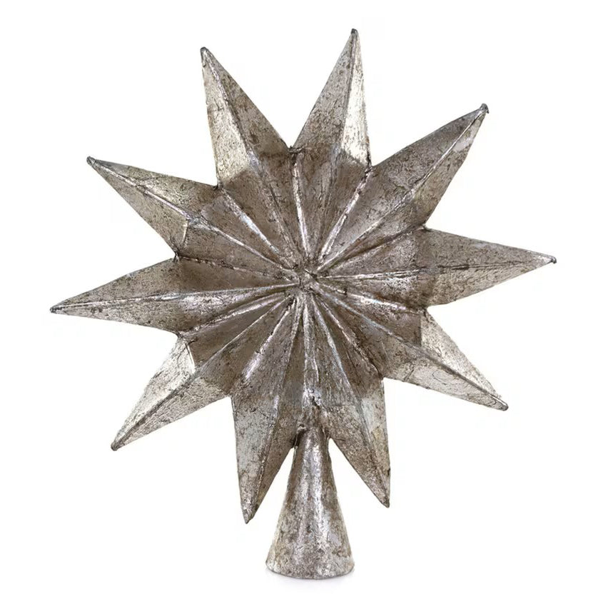 Antique Silver Star Tree Topper