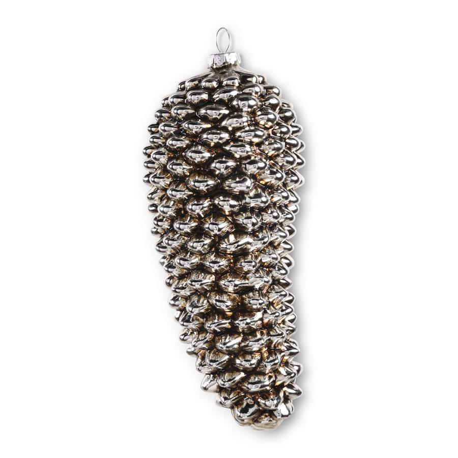 Antique Silver Pinecone Ornament