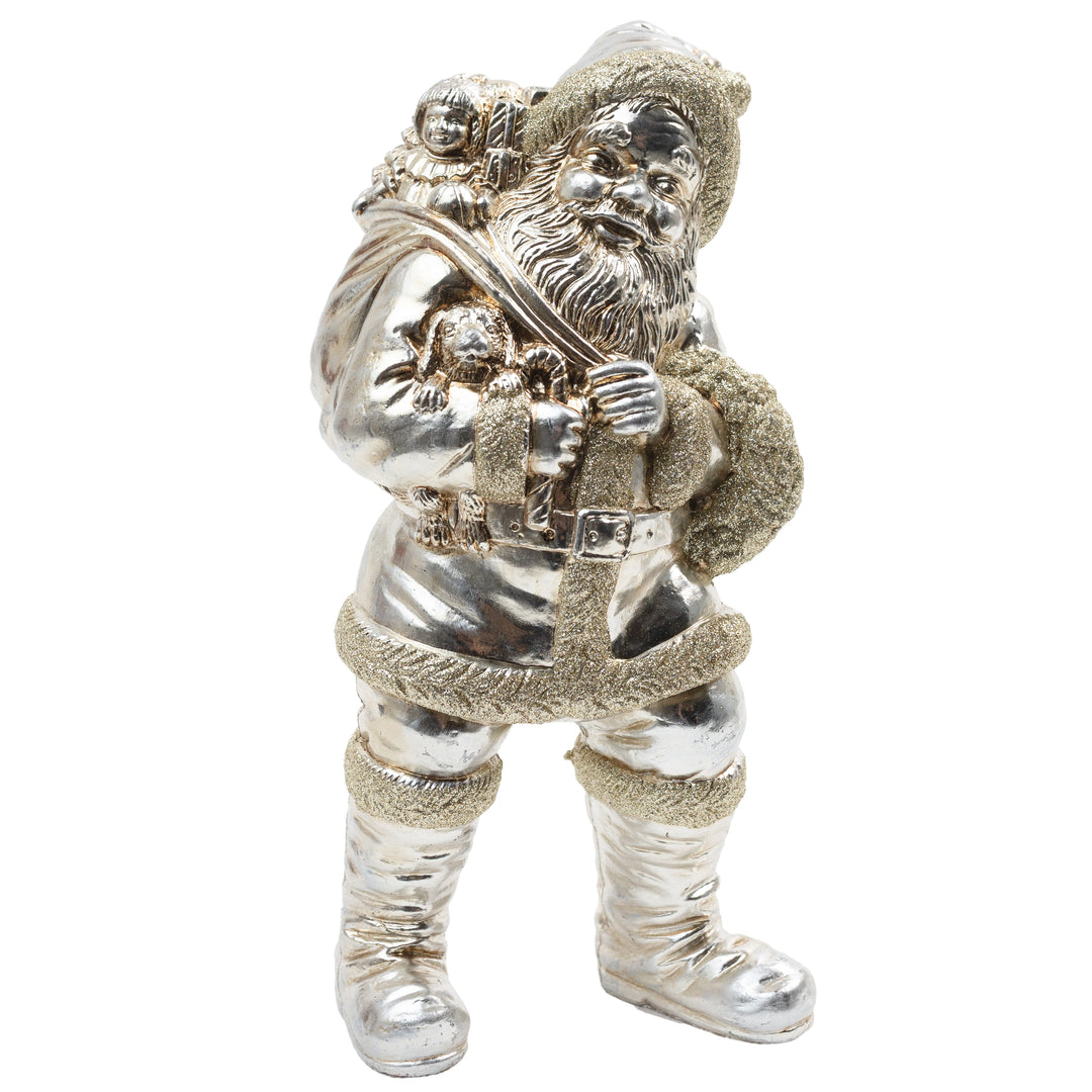 Antique Silver Santa