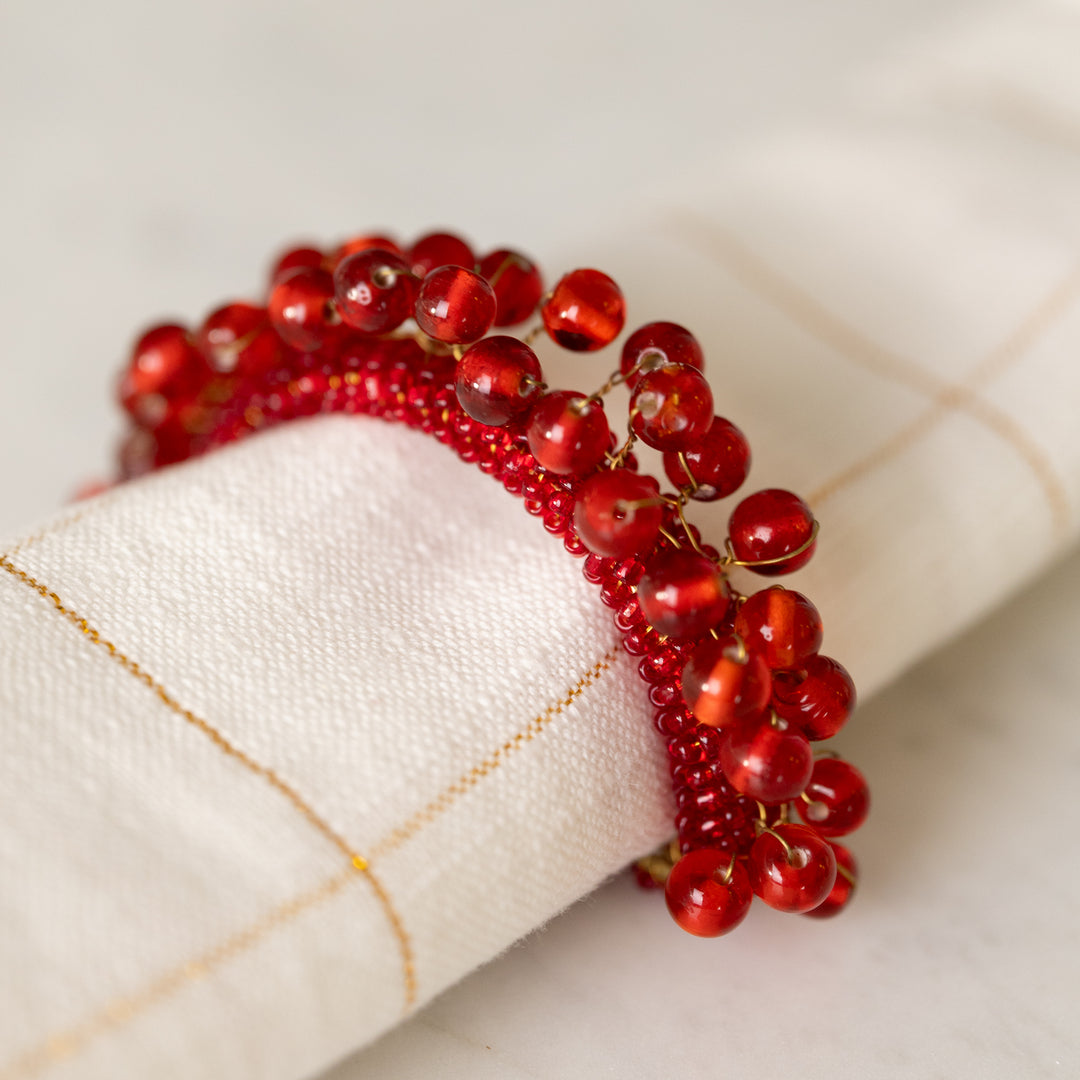 Arc Beaded Napkin Ring