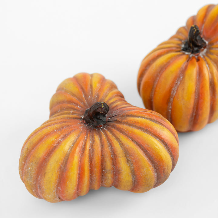 Assorted Orange Resin Mini Pumpkin