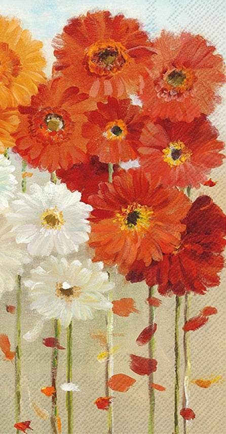 Autumn Daises Paper Guest Towels