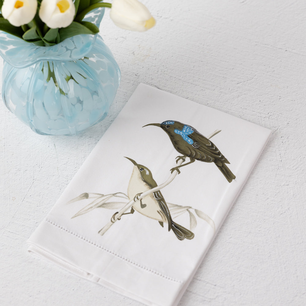 Aviary Painted Guest Towel