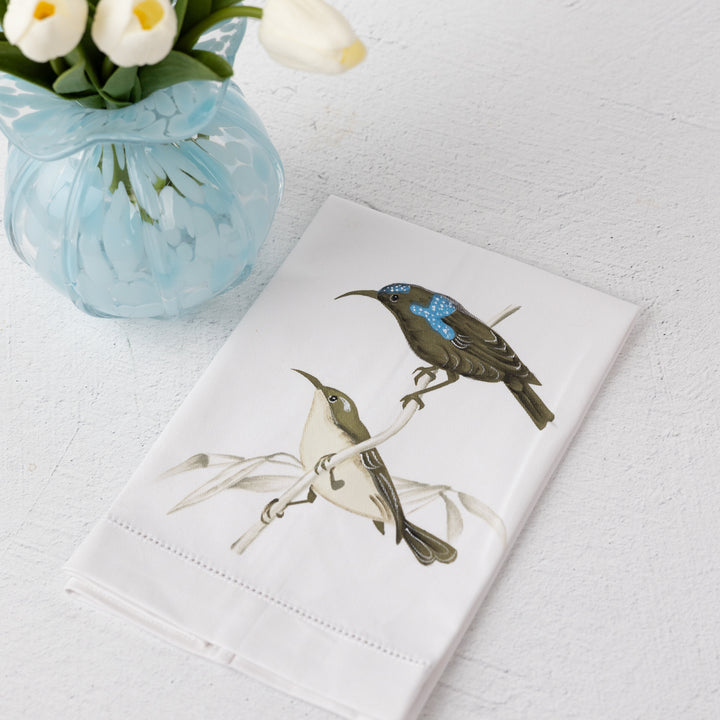 Aviary Painted Guest Towel