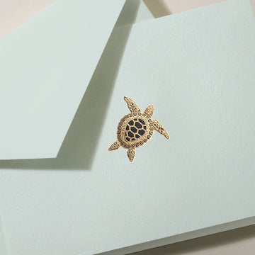 Beach Glass Sea Turtle Note Set