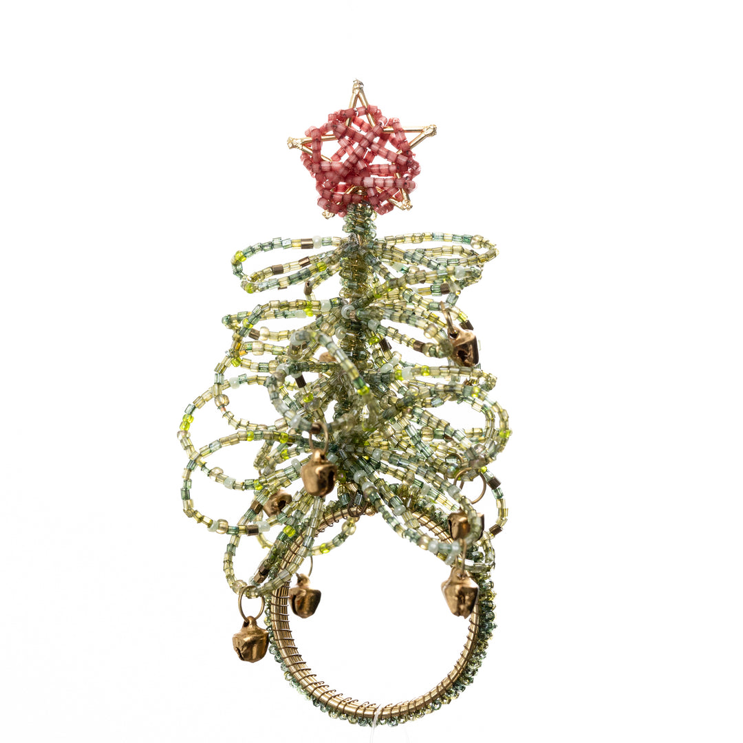 Beaded Christmas Tree Napkin Ring