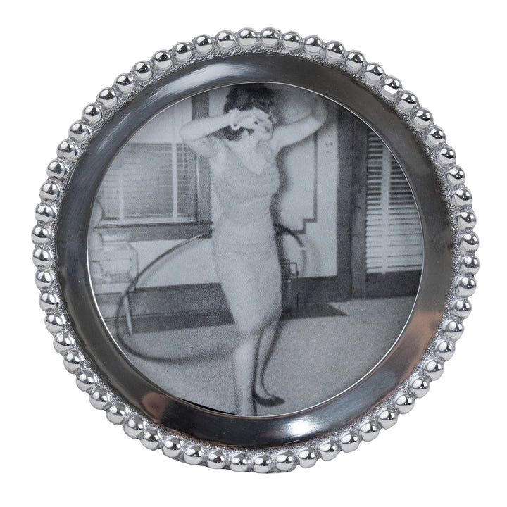 Beaded Round Frame