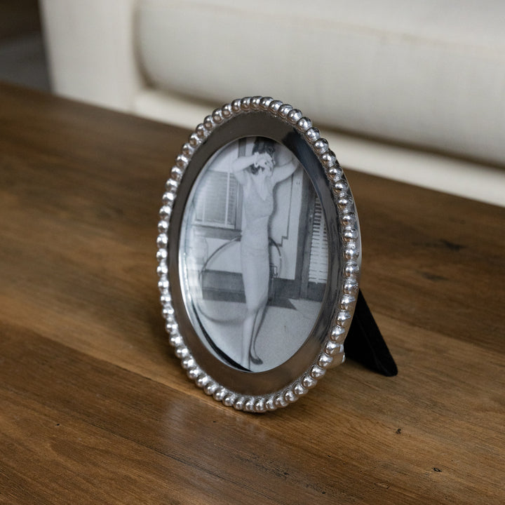 Beaded Round Frame