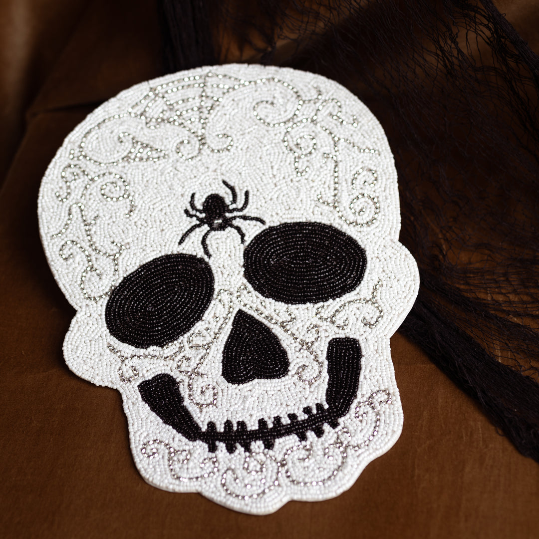 Beaded Skull Placemat