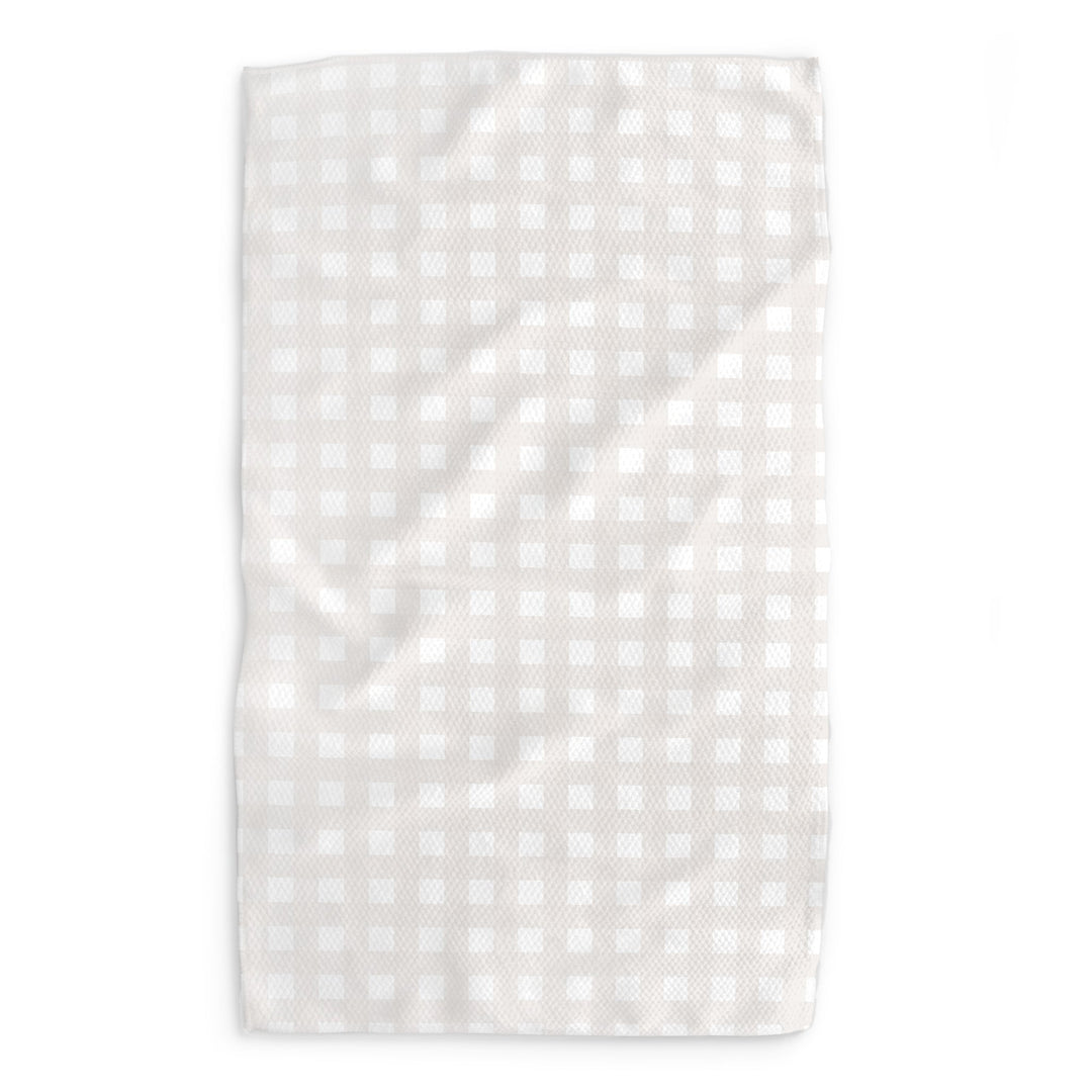 Beige Gingham Tea Towel