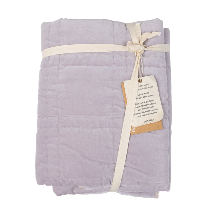 Purple Velvet Throw Blanket