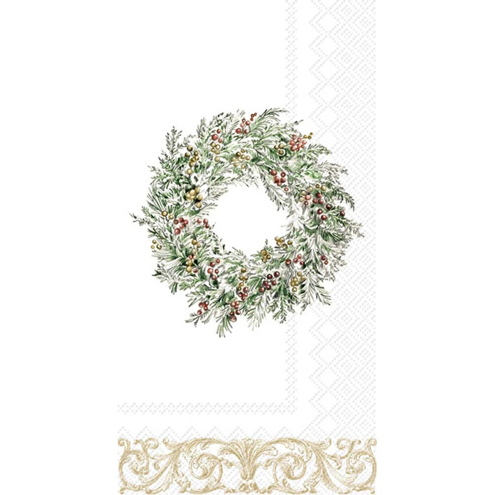 Berry Wreath Guest Towel