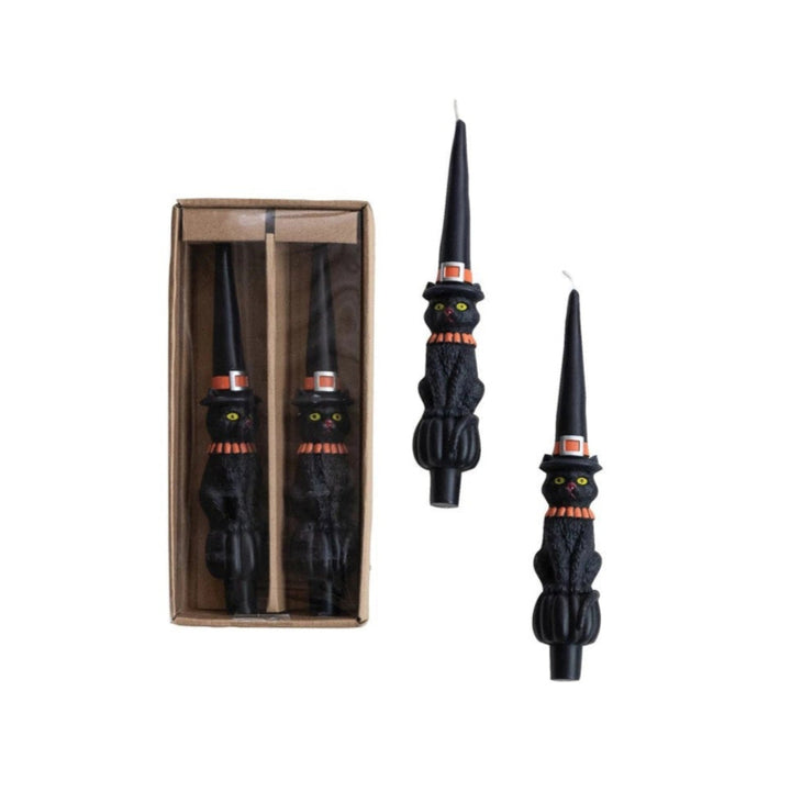 Black Cat Taper Candle