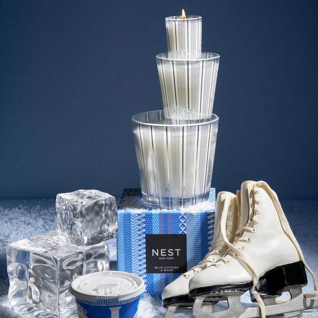 Blue Cypress & Snow Classic Candle