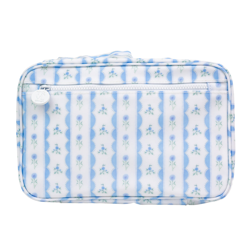 Blue Floral Toiletry Bag