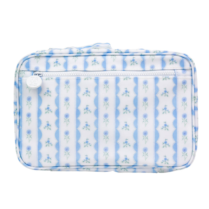 Blue Floral Toiletry Bag