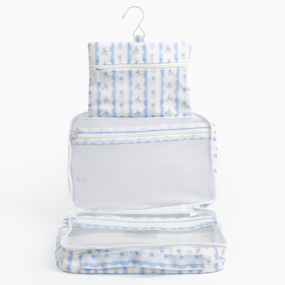 Blue Floral Toiletry Bag