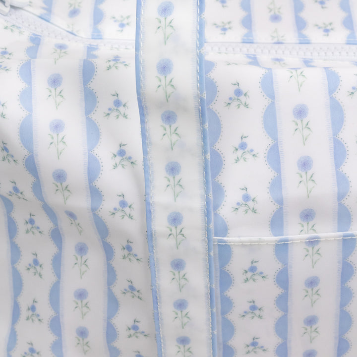 Blue Floral Weekender