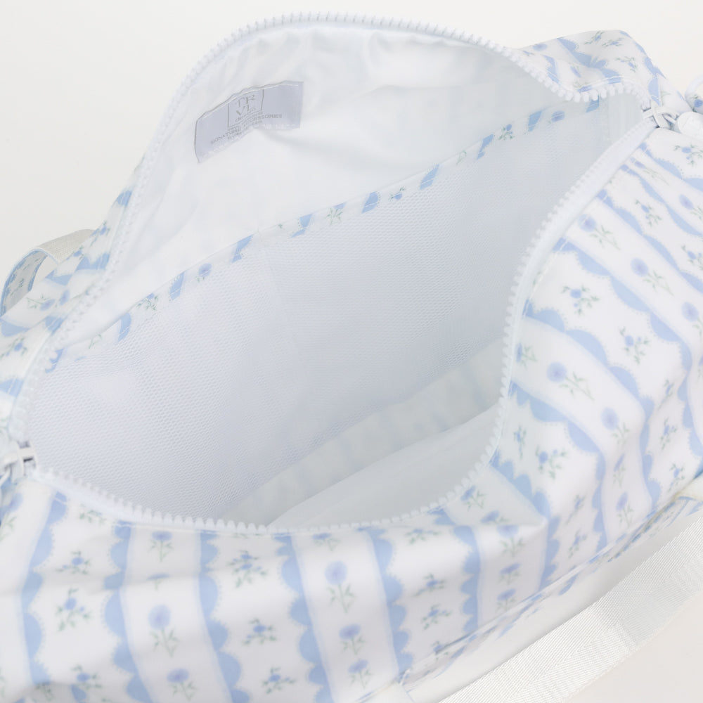 Blue Floral Weekender