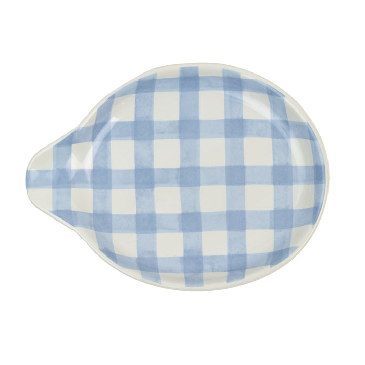 Blue Plaid Spoon Rest
