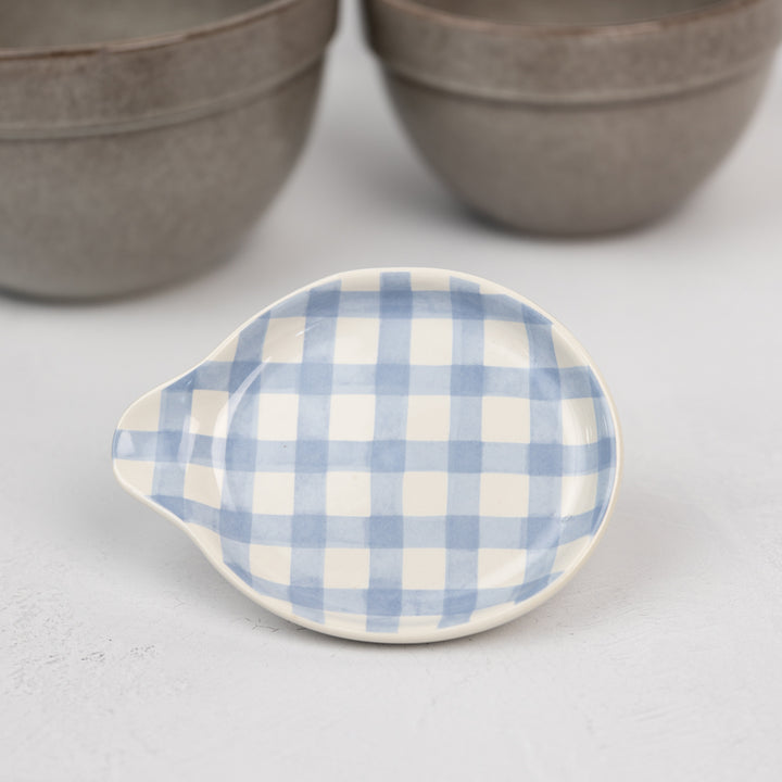 Blue Plaid Spoon Rest