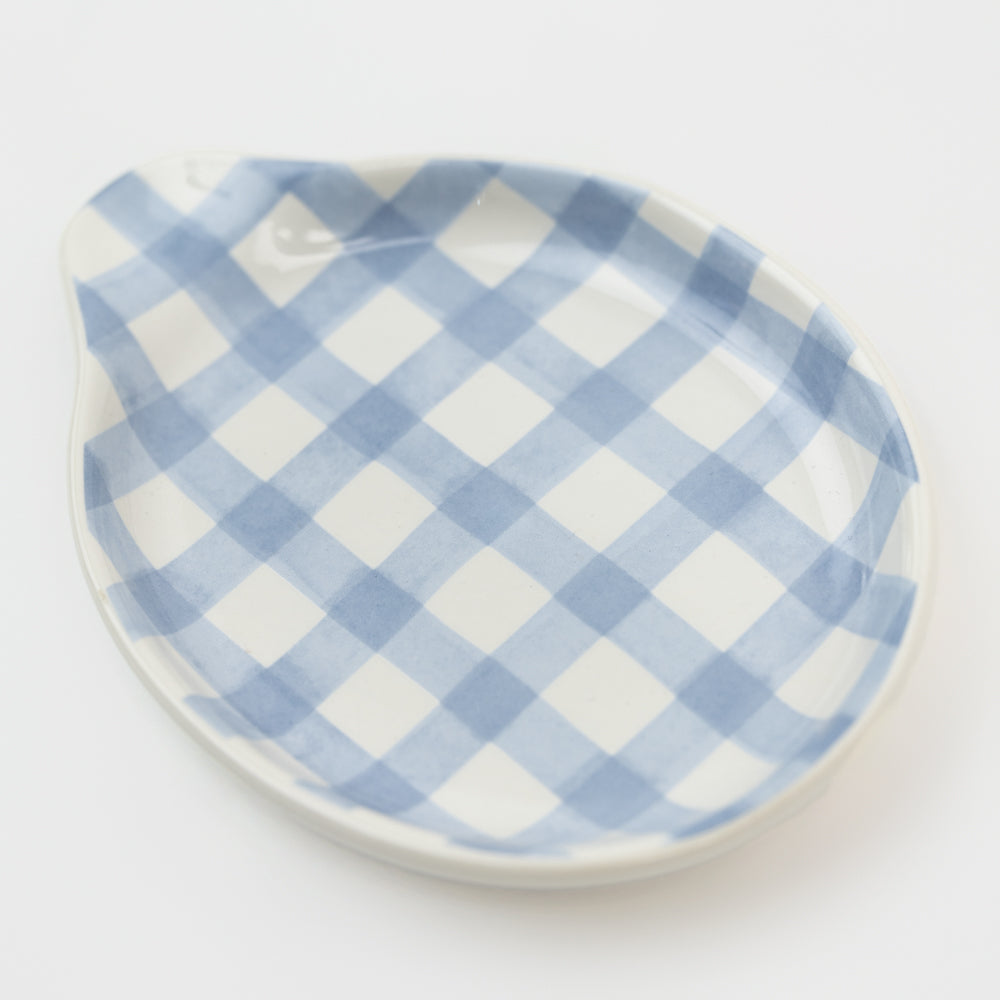 Blue Plaid Spoon Rest