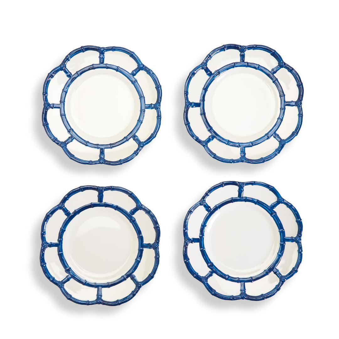 Blue Bamboo Melamine Dessert Plate
