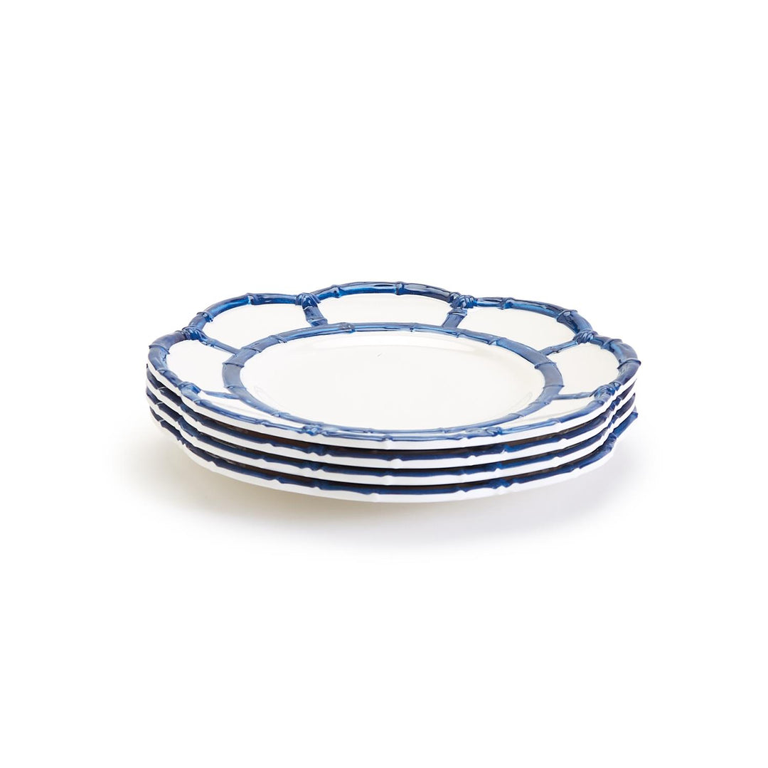 Blue Bamboo Melamine Dessert Plate