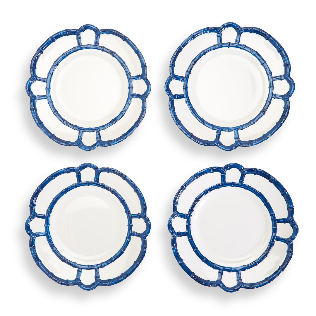 Blue Bamboo Melamine Dinner Plate