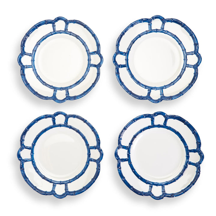 Blue Bamboo Melamine Dinner Plate