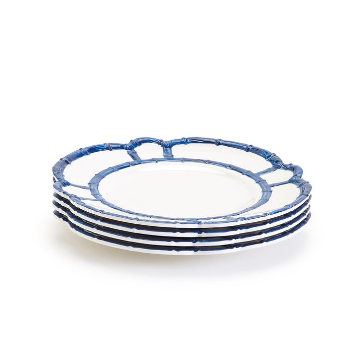 Blue Bamboo Melamine Dinner Plate