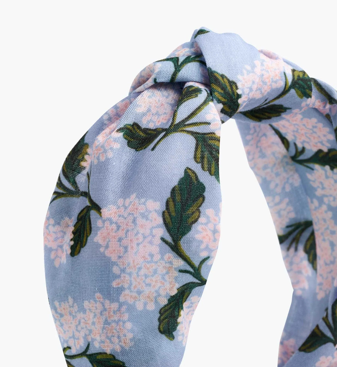 Blue Hydrangea Knotted Headband