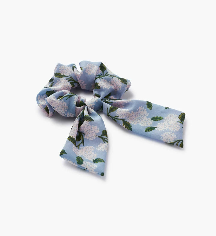 Blue Hydrangea Scrunchie