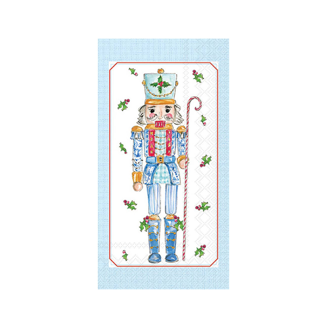 Blue Nutcrackers Guest Towels