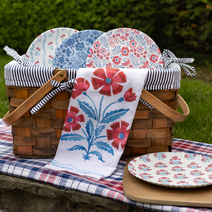 Blue Stripe Kansas Basket