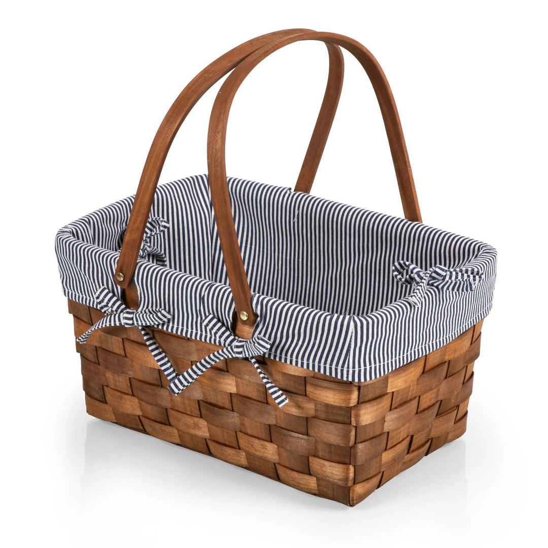 Blue Stripe Kansas Basket