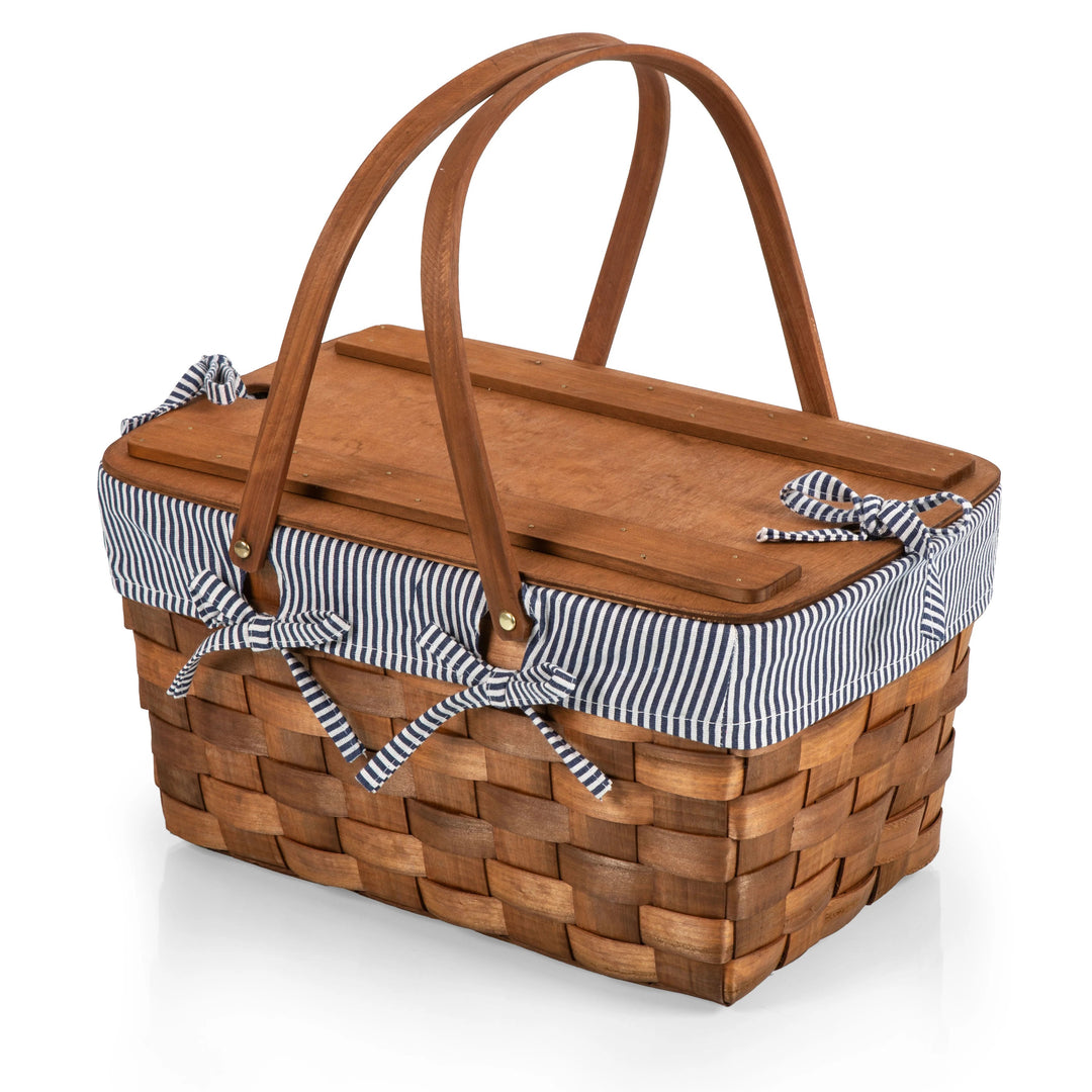 Blue Stripe Kansas Basket